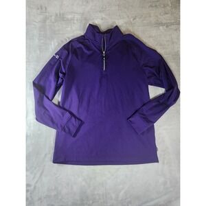 MEN'S CUTTER & BUCK 1/4 ZIP PULLOVER, SIZE: M, COLOR: PURPLE‎